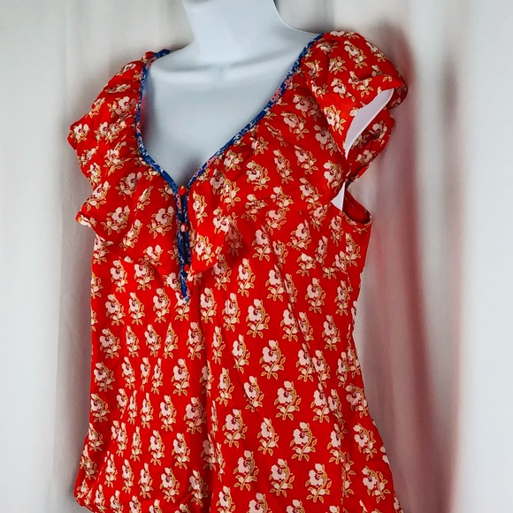 J.Crew Cotton ruffle neckline sleeveless NWT top S - Picture 9 of 14